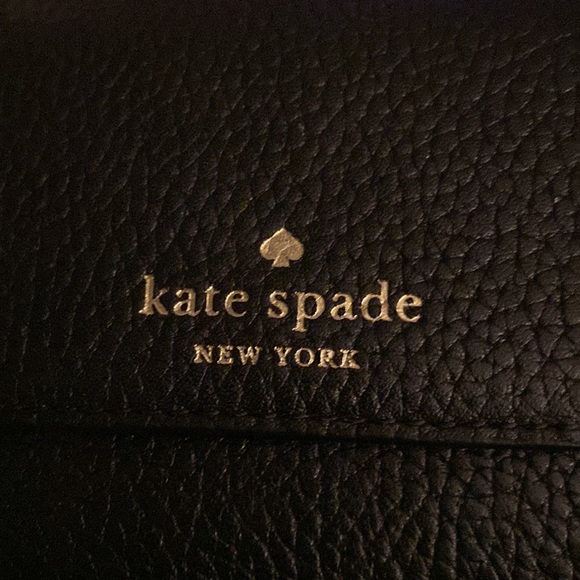 NWOT Kate Spade black leather wallet - Picture 5 of 5